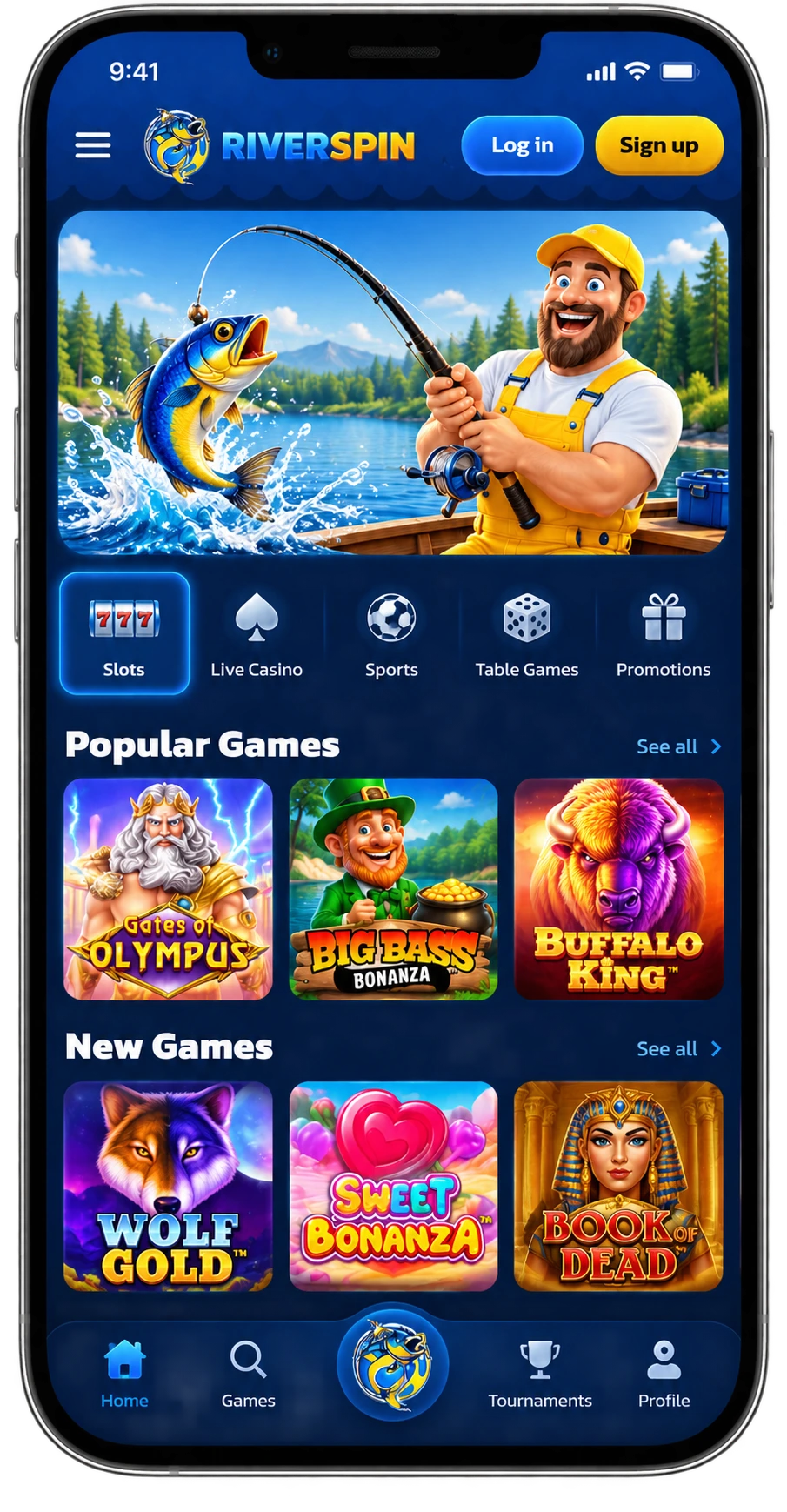 Riverspin Casino alkalmazás